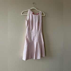 J. Crew Factory White and Pink Striped Sleeveless Top